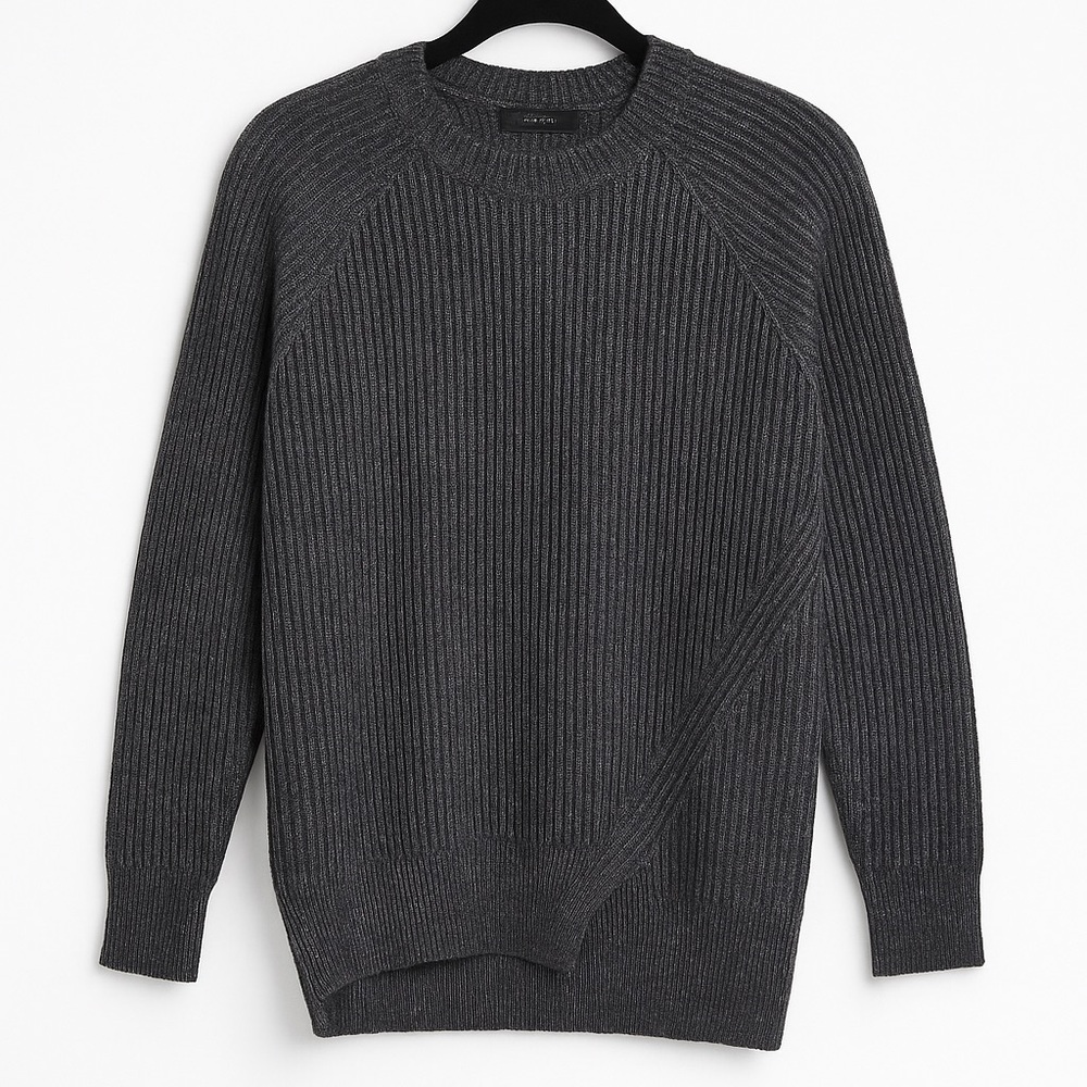 All Saints Charcoal Crewneck Sweater